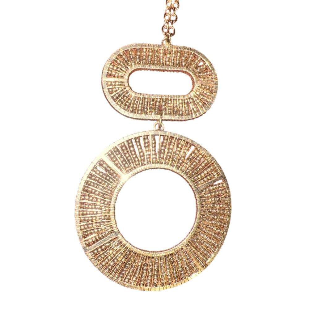 1946 Gold Pendant Necklace 24-27”
